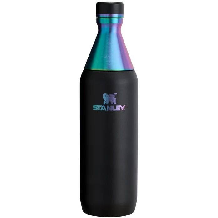 بطری مشکی استنلی 600 میلی لیتر مدل slim bottle