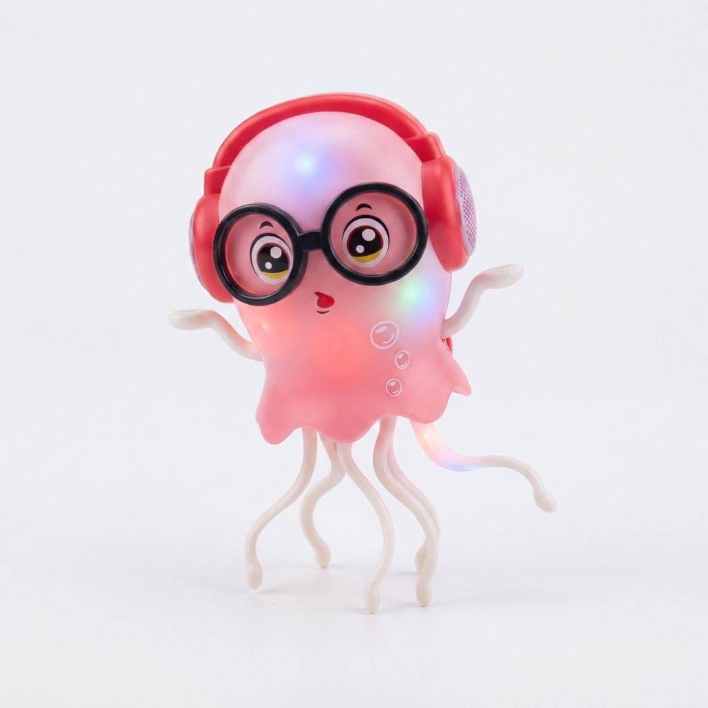 اسباب بازی مدل هشت پا دریایی موزیکال مدل Jellyfish رقصان و نورپردازی
