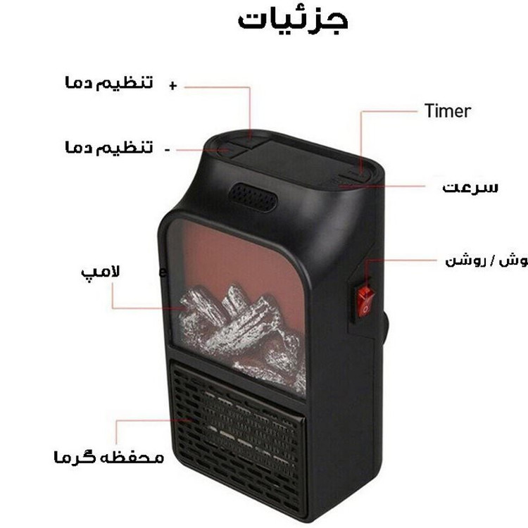 فن هیتر پریزی طرح شومینه